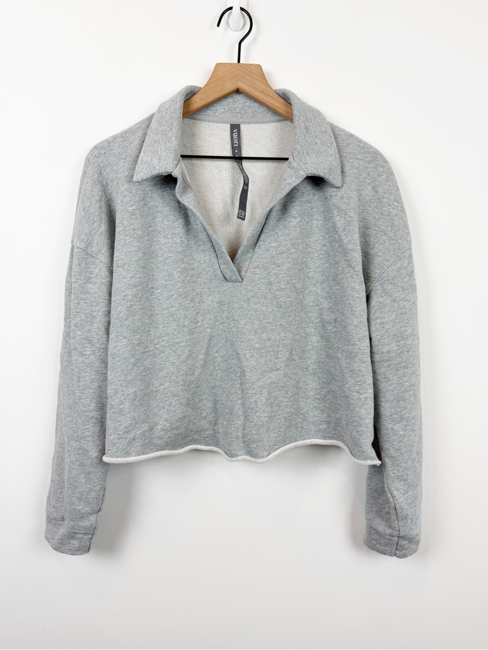 Vuori Sedona Polo Light Gray Pullover Sweatshirt Medium - Picture 8 of 13